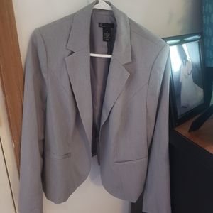 Grey Pinstripe Blazer